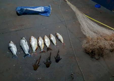 PMA de São Gabriel do Oeste prende e autua homens por pesca predatória