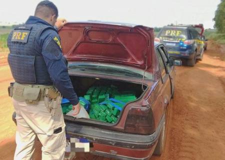 Dupla é presa com mais de 100 kg de maconha após perseguição em Mundo Novo
