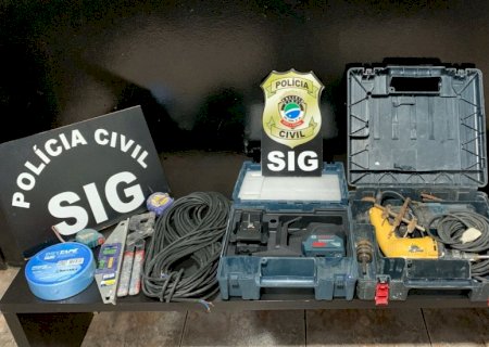 SIG identifica e indicia suspeitos de furtar objetos em obra em construção em Nova Andradina