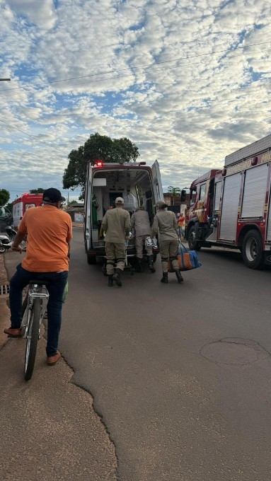 Abalroamento entre motos deixa dois feridos em Nova Andradina