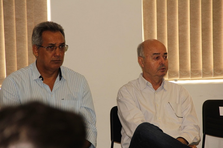 Vice-prefeito Nenão e prefeito Gilberto Garcia – Foto: Luis Gustavo/Jornal da Nova