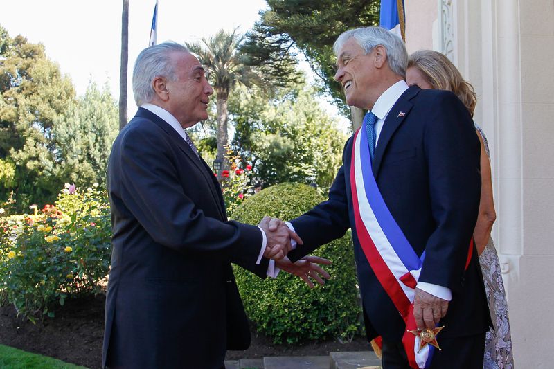 Viña del Mar/ Chile - Presidente da República Michel Temer recebe cumprimentos do Presidente da República do Chile - Foto: Beto Barata/PR