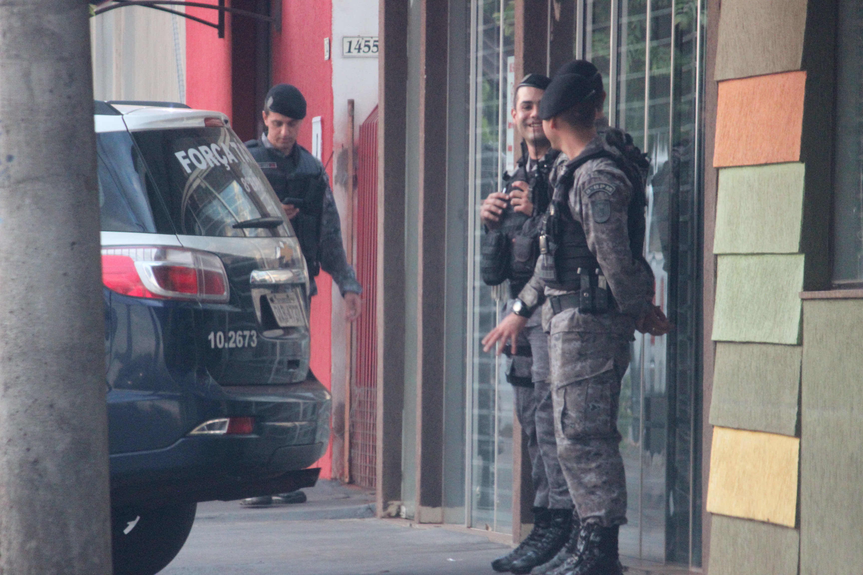 Equipes da Força Tática de Nova Andradina deram apoio a ação – Foto: Jornal da Nova