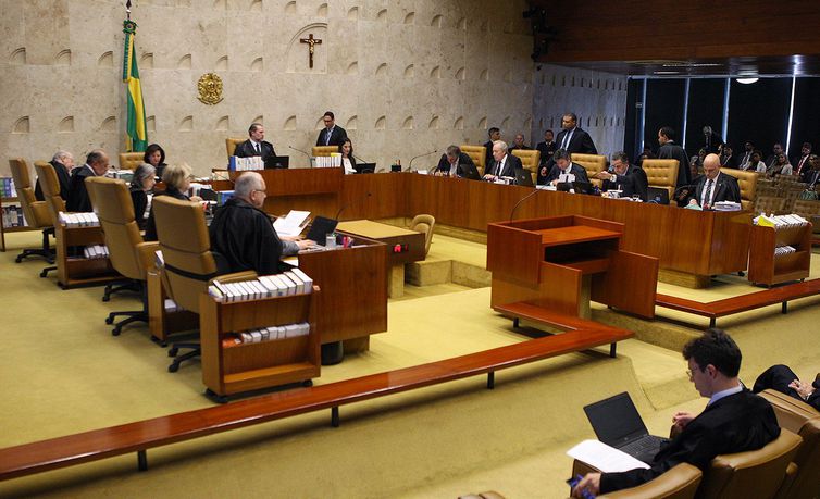 Plenário do Supremo Tribunal Federal (STF) durante julgamento sobre a transferência dos casos da Lava Jato para Justiça Eleitoral – Foto: Nelson Jr./SCO/STF