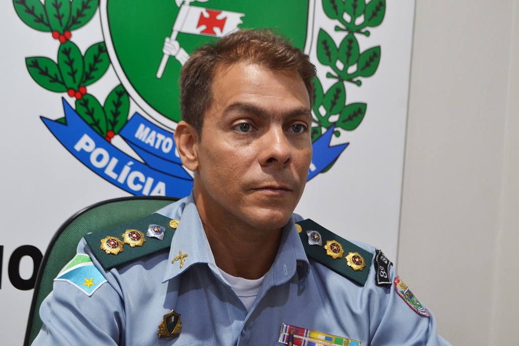 O comandante do 8º BPM, tenente-coronel André Henrique de Deus Macedo - Foto: Jornal da Nova