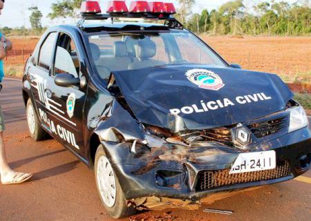 Delegado de Angélica se envolve em acidente com carreta da usina na MS-141