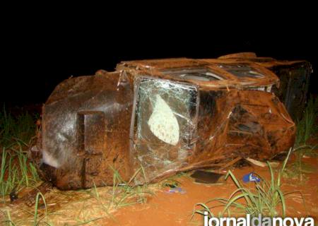 Uma jovem morre e cinco ficam feridos em acidente na MS 379