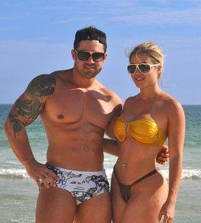 ''Estou arrasado'', diz marido de Aryane Steinkopf sobre beijo em A Fazenda