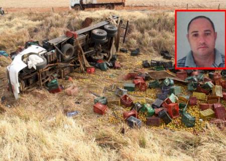 BR 463: Caminhão tomba em Dourados; um morre e dois ficam feridos