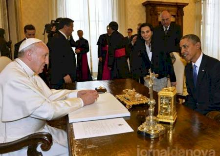 Papa recebe Obama pela primeira vez no Vaticano