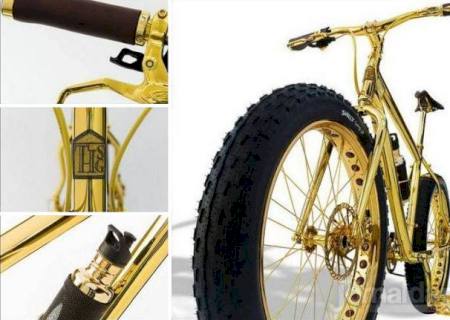 Bike de ouro é colocada à venda por R$ 2,2 milhões