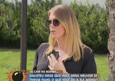 Galisteu ''não pensou no peso das palavras'', dispara Ana