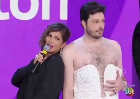 Após superar os R$ 10 milhões, Danilo Gentili e Lívia Andrade cumprem promessa