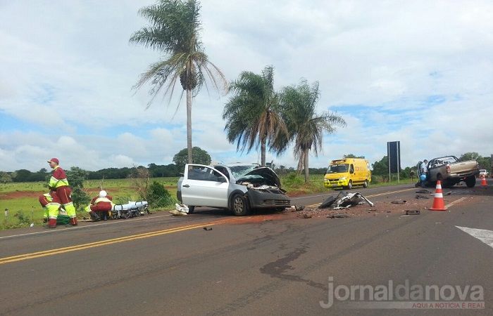Colisão deixa motorista em estado grave em Nova Alvorada do Sul