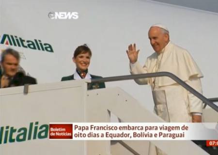 Papa visita Bolívia, Paraguai e Equador