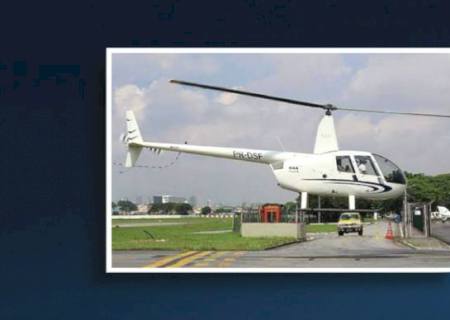 ''Papai Noel'' amordaça e venda piloto e rouba um helicóptero em São Paulo