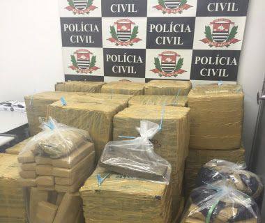 Polícia interrompe rota do tráfico e apreende 1,3 tonelada de maconha