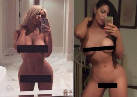 Suzy Cortez reproduz polêmica da foto nua de Kim Kardashian