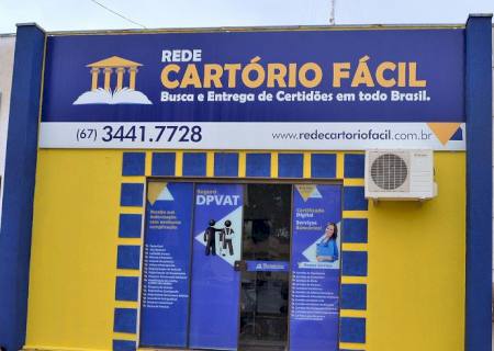 Rede Cartório Fácil inaugura unidade em Nova Andradina nesta segunda-feira (16)