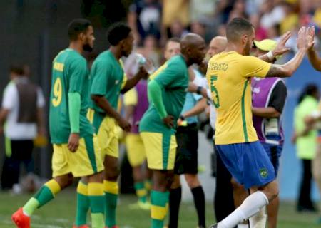 Brasil domina jogo, mas empata com a África do Sul