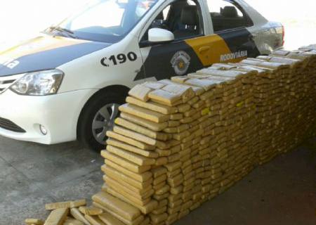 PMR apreende 814 kg de maconha em Rosana (SP)