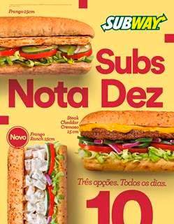 SUBWAY® oferece os sanduíches mais gostosos e saudáveis de Nova Andradina