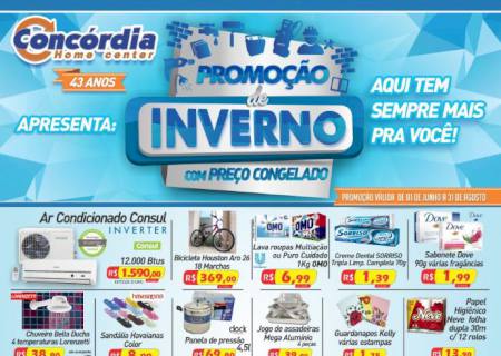 Promoção de Inverno com Preço Congelado - Concórdia Home Center