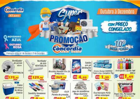 Super promoção com Preço Congelado da Concórdia Home Center
