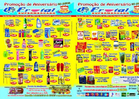 Confira promoção de aniversário de 20 anos do Frutal Supermercado