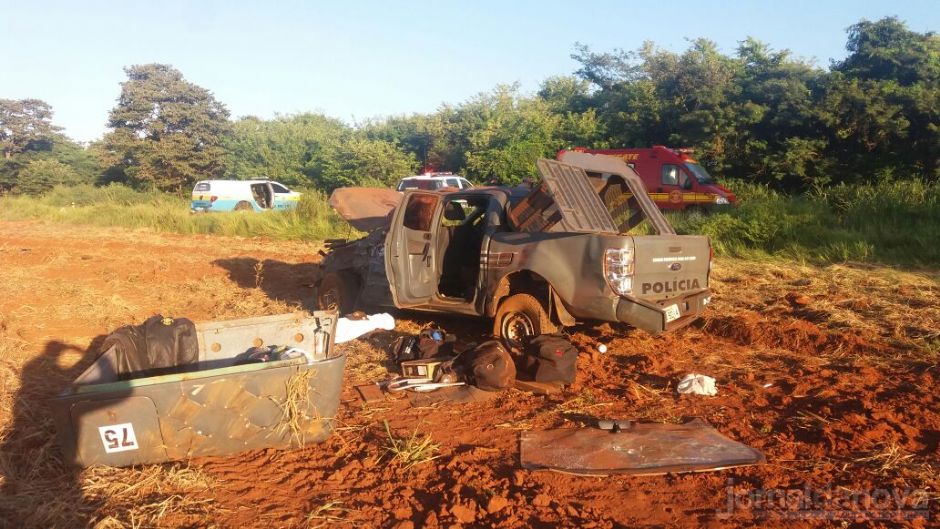 Viatura do DOF capota, um policial morre e outro fica gravemente ferido
