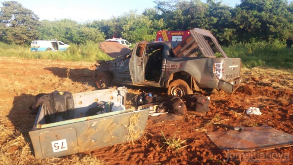 Viatura do DOF capota, um policial morre e outro fica gravemente ferido
