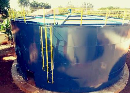 Novo reservatório da Sanesul em Angélica terá capacidade de 500 mil litros de água