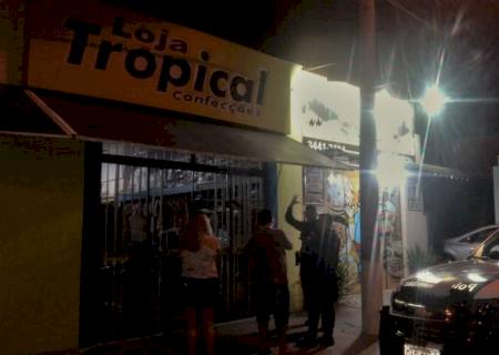 Vídeo: Loja de confecções é furtada em Nova Andradina