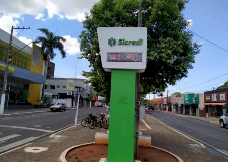 Nova Andradina registra 41°C de temperatura