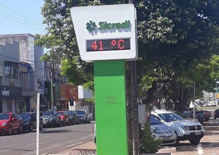 Nova Andradina volta a registrar calor acima dos 41º C