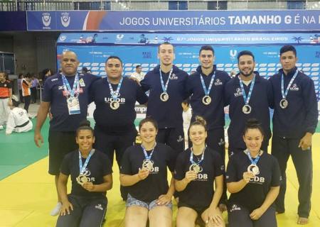 Judô do MS fecha o JUBS com prata por equipes