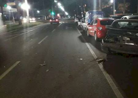 Após colidir em vários veículos, condutor embriagado é preso em Dourados
