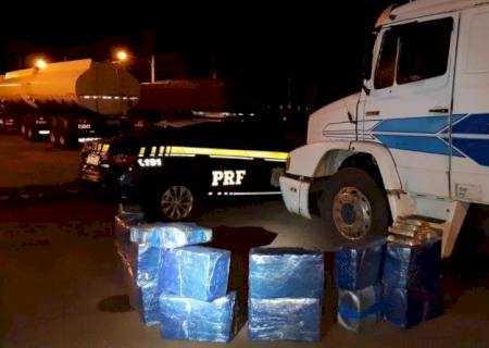 PRF apreende 329 kg de maconha e 14,3 kg de cocaína na BR-163