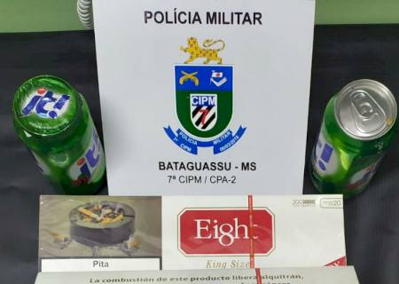 PM recupera produtos furtados em mercearia e detém suspeitos