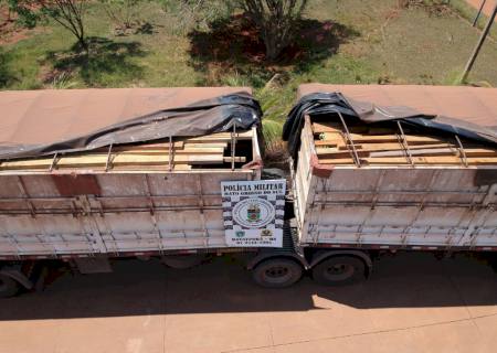 Polícia Ambiental de Batayporã autua paranaense em R$ 9 mil por transporte de madeira ilegal