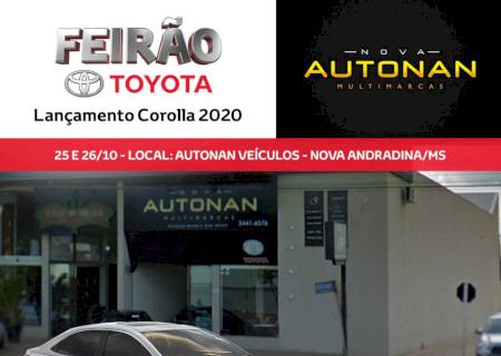 Feirão Toyota lançamento do Corolla Hybrid 2020 na Nova Autonan Multimarcas