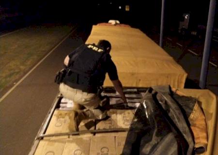 PRF apreende 600 mil maços de cigarros contrabandeados em Eldorado