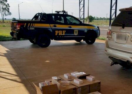 PRF apreende em Bataguassu, carga de celulares avaliada em R$ 600 mil