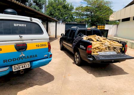 Jovem de 22 anos é preso com carga de 732 quilos de maconha em Camapuã