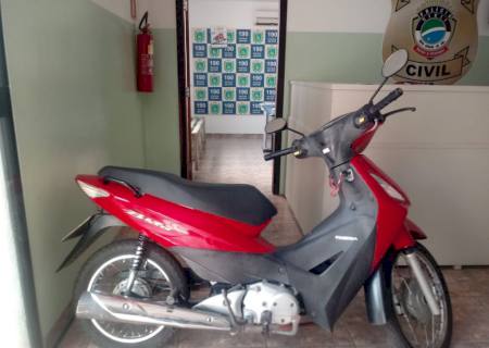 Biz furtada em Ivinhema é recuperada pela Polícia Militar em Nova Andradina