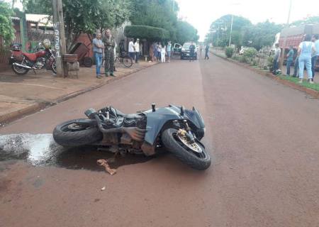 Motociclista sofre queda e morre no centro de Rio Brilhante