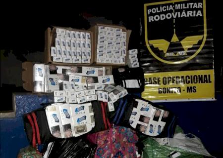 Polícia Militar Rodoviária apreende cigarros que seguiriam para Bolívia