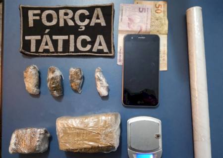 Após flagrar usuários saindo de ''boca de fumo'', Força Tática prende traficante em Nova Andradina