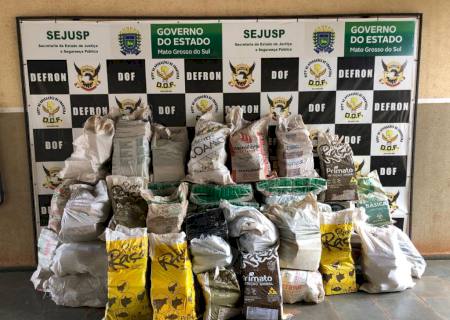Caminhonete furtada é apreendida com 1,3 ton de maconha em Nova Alvorada do Sul