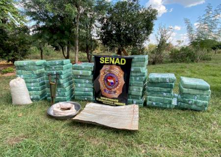 Senad desbarata centro de produção com mais de 36 ton de maconha no Paraguai